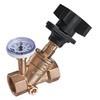 Regulating valve Series: 151 06 Type: 2402KB Static Bronze/PTFE KIWA Kvs value: 4.48m³/h PN16 External thread (BSPP) 1/2" (15)